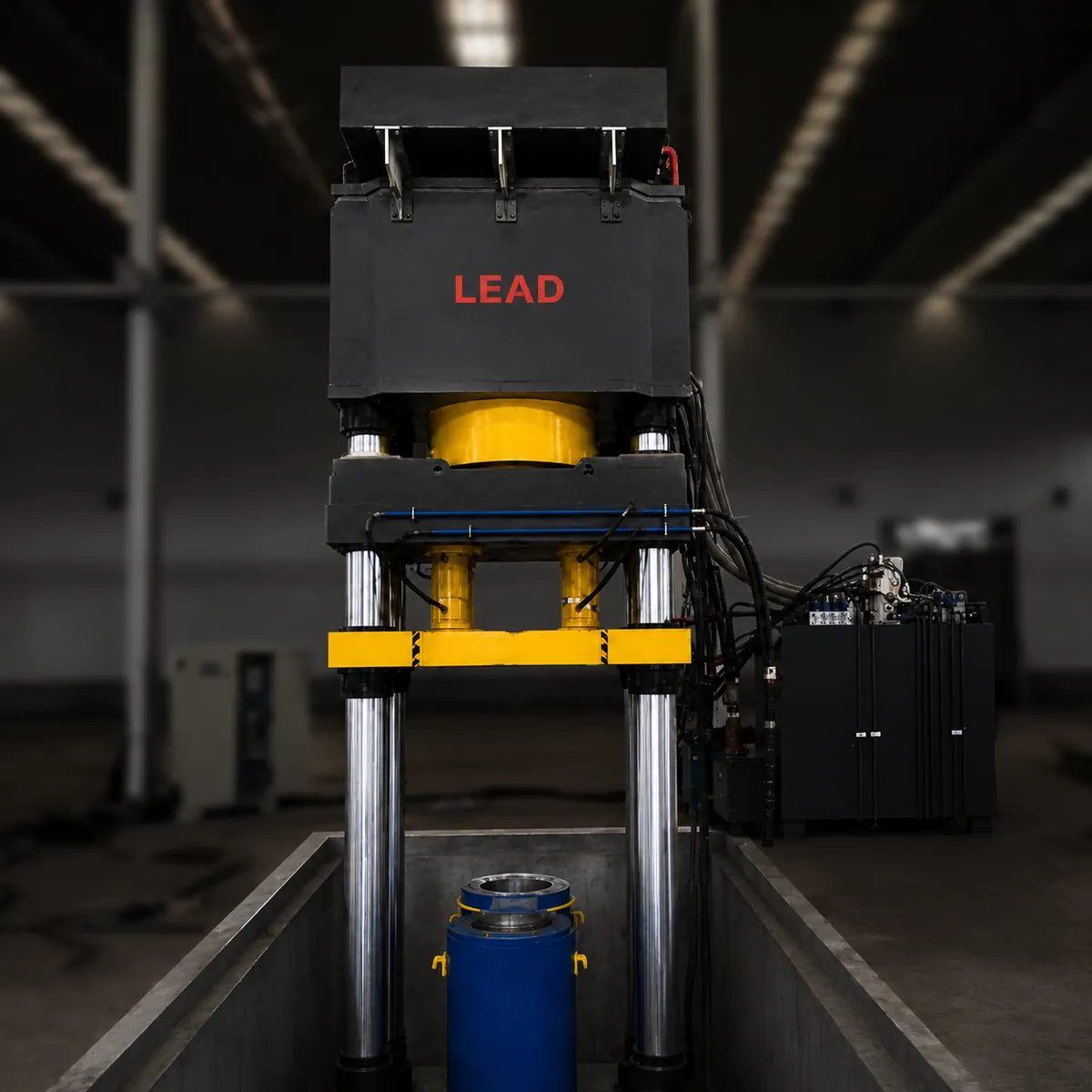 2000T Hydraulic Press for Graphite Crucible Molding Forming Pressing Carbon Material Powder Compacting
