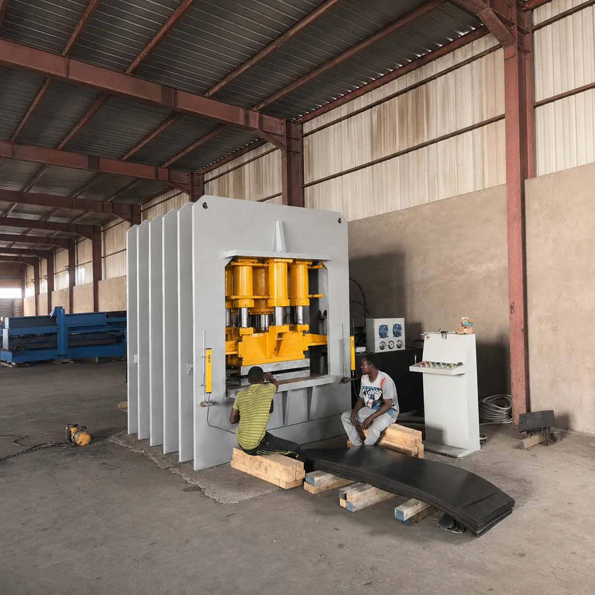 3000T Hydraulic Press for Steel Iron Metal Door Panel Embossing Pressing Forming Molding Security Anti-Theft Interior Door